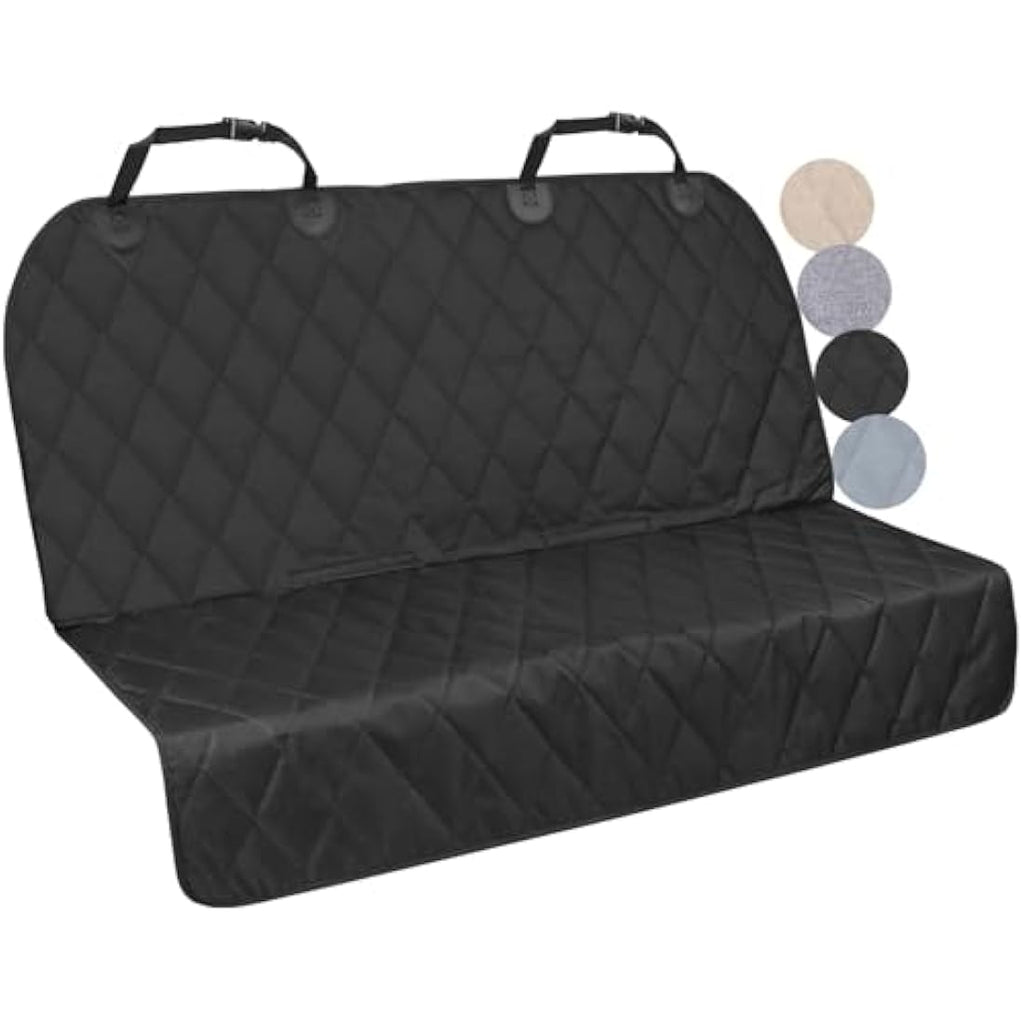 VIVAGLORY Dog Seat Cover | Anti-Slip Waterproof Backseat Protector, Black, S