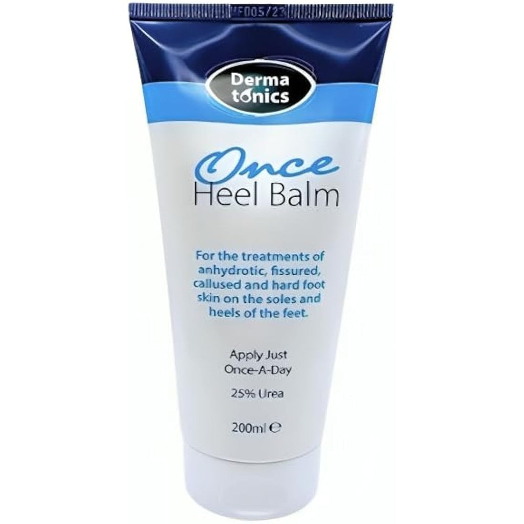 Dermatonics Once Heel Balm – 25% Urea Foot Cream for Dry Skin – 3 x 200ml