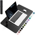 YSAGi Waterproof PVC Leather Desk Pad – Non-Slip Writing Mat, Black