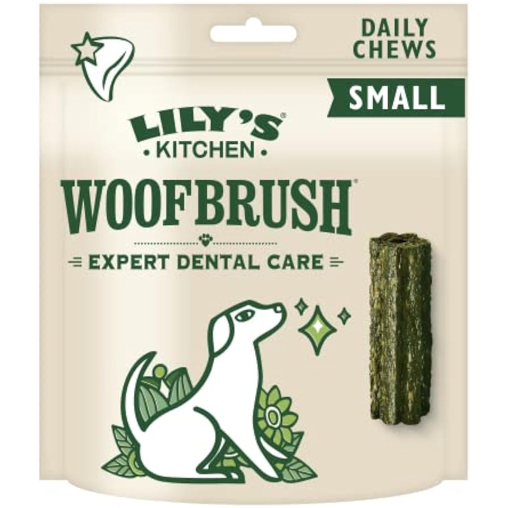 Lily's Kitchen Woofbrush Natural Dental Chews for Small Dogs – 7 Pack