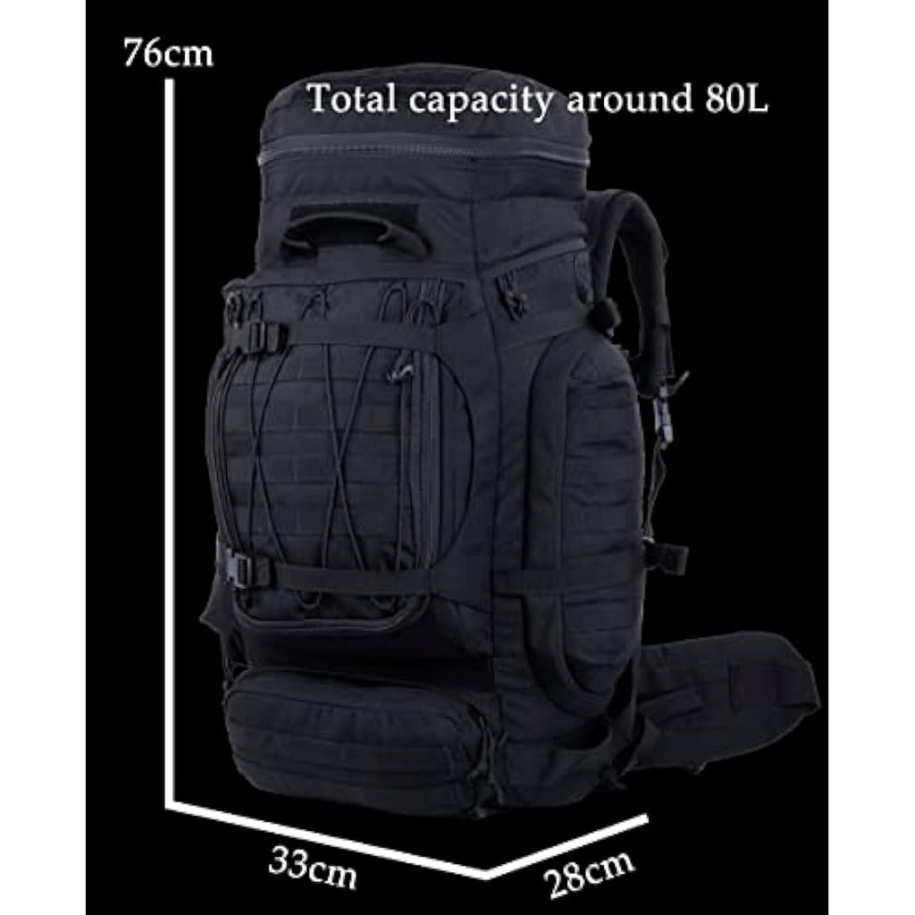 Backferry 70L Military Tactical Backpack | Internal Frame Hiking Rucksack