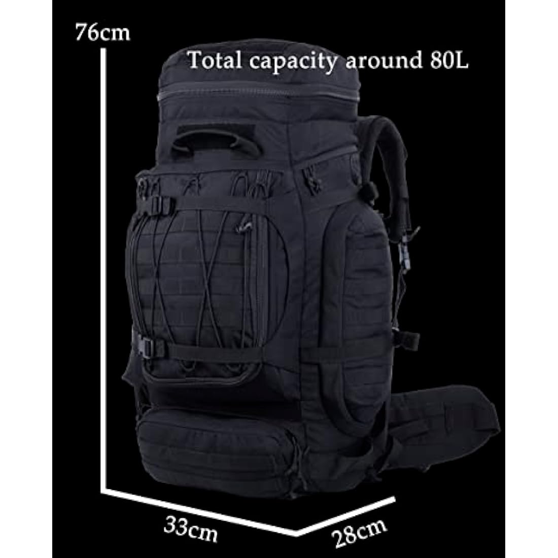 Backferry 70L Military Tactical Backpack | Internal Frame Hiking Rucksack