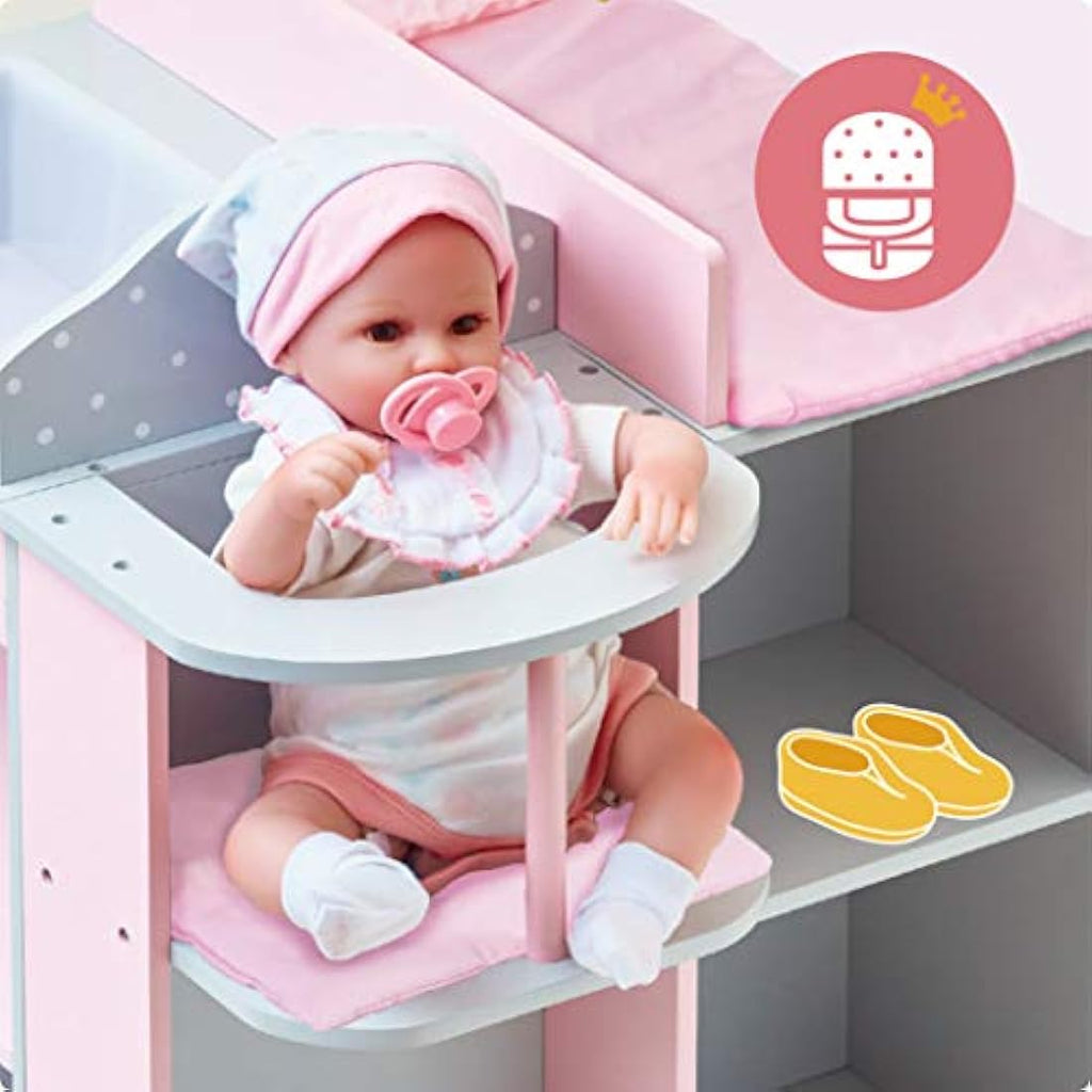 Olivia's Little World 6-in-1 Wooden Baby Doll Nursery Changing Station