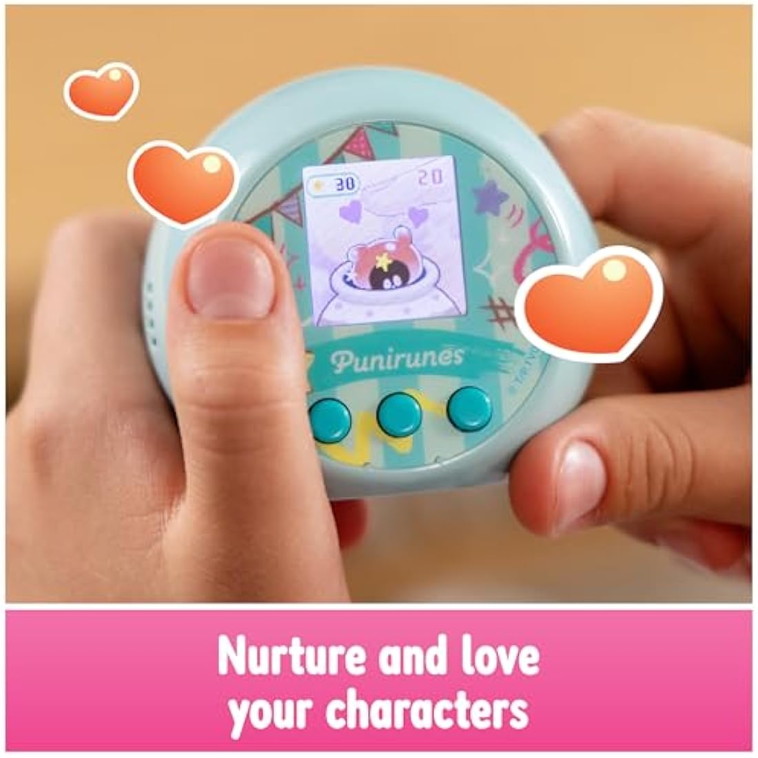 Punirunes Interactive Digital Pet Toy – 55 Squishy Characters & Color Display
