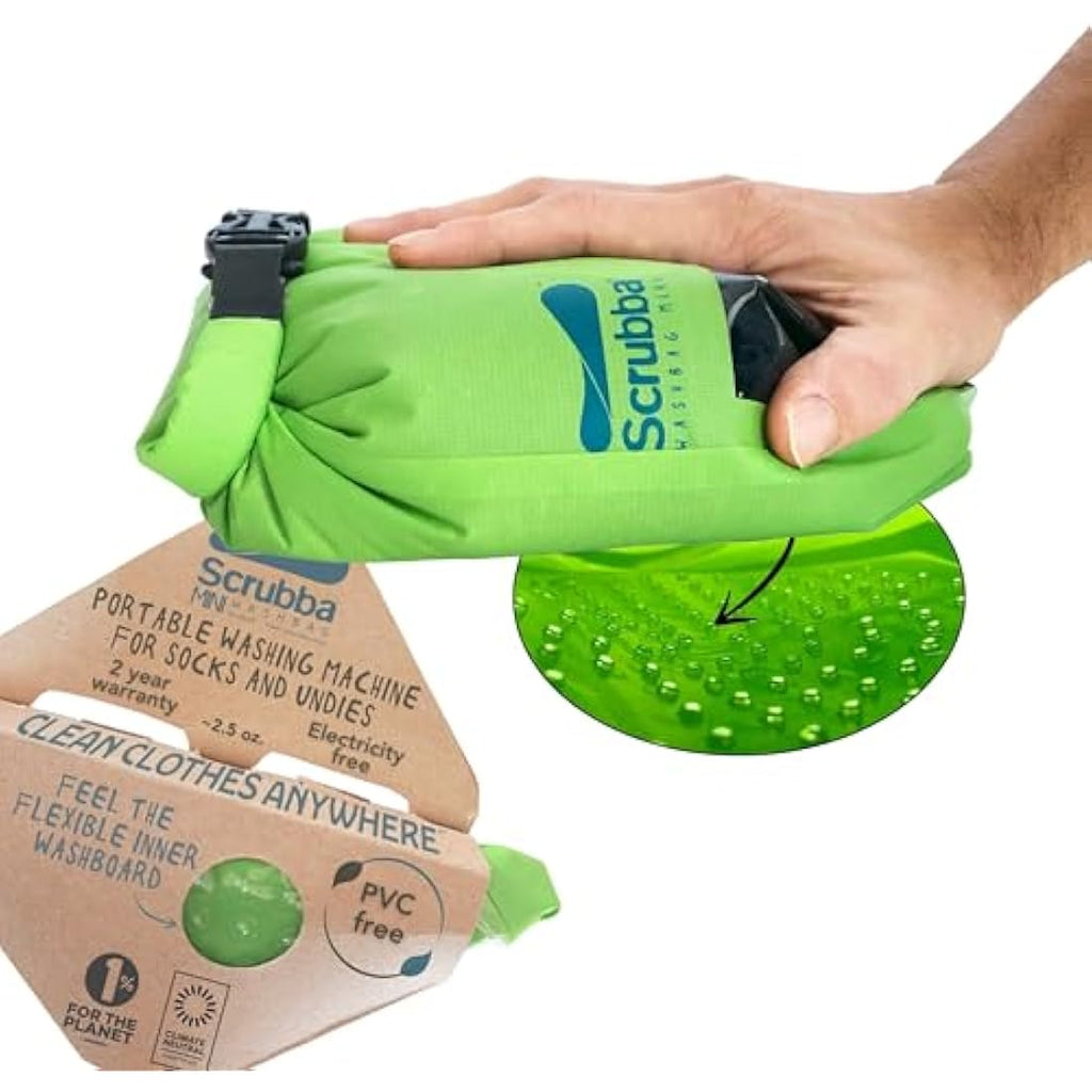 Scrubba MINI Wash Bag – Ultra-Compact Portable Washing Machine for Travel