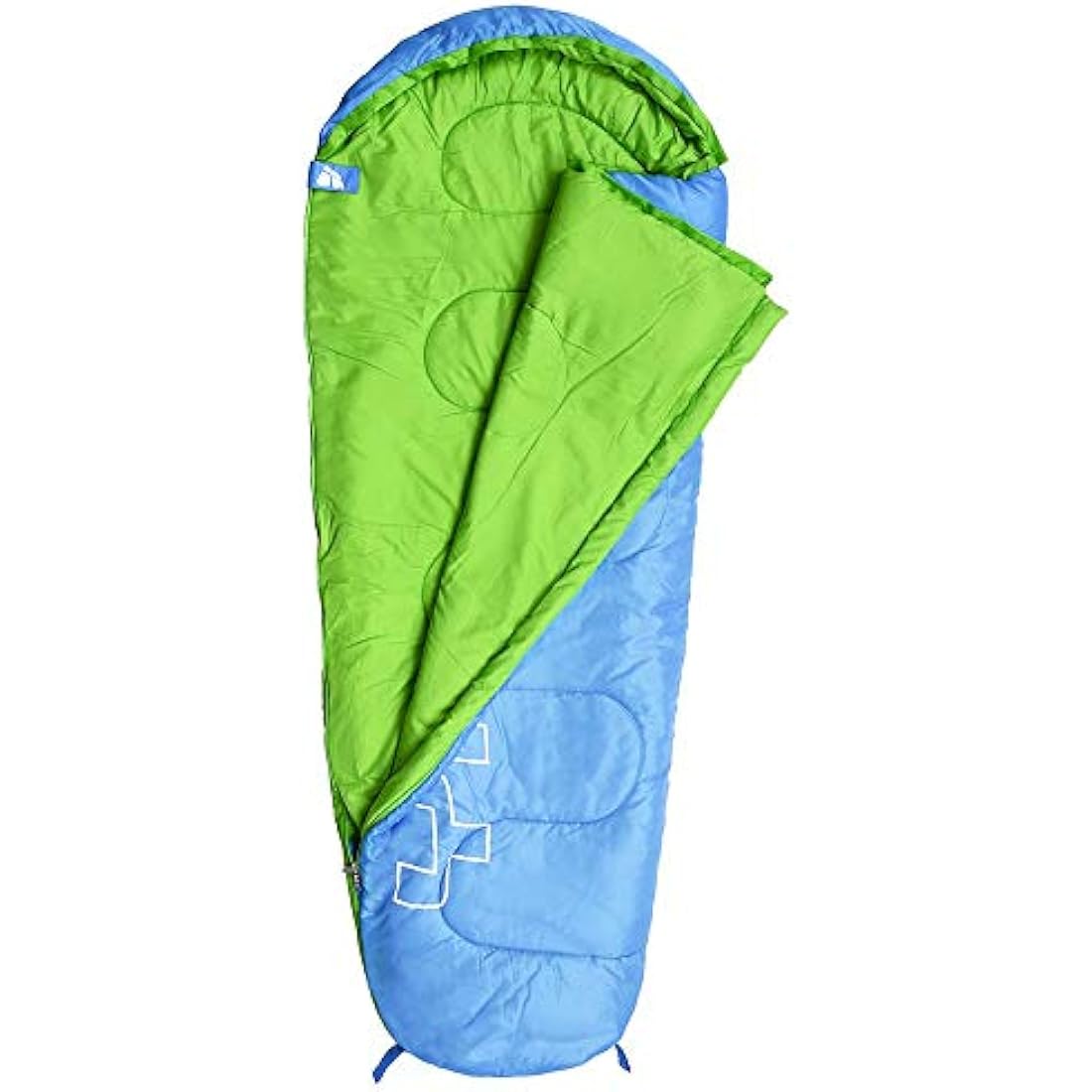 Meteor YMER Kids Mummy Sleeping Bag – Lightweight 4-Season Gear – Blue