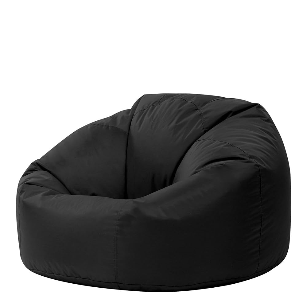 Bean Bag Bazaar Outdoor Bean Bag Chair | Water Resistant - Black