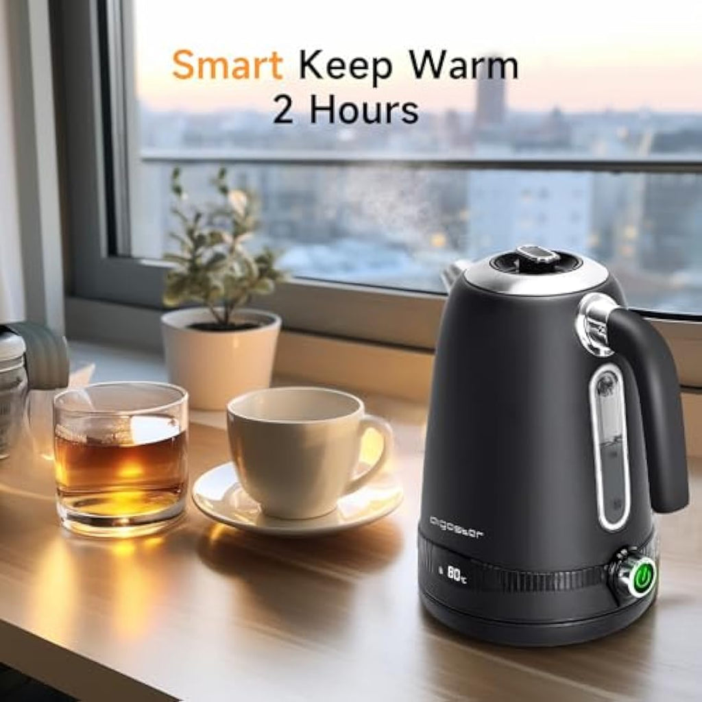 Aigostar Loki Electric Kettle – 1.7L Variable Temp Stainless Steel