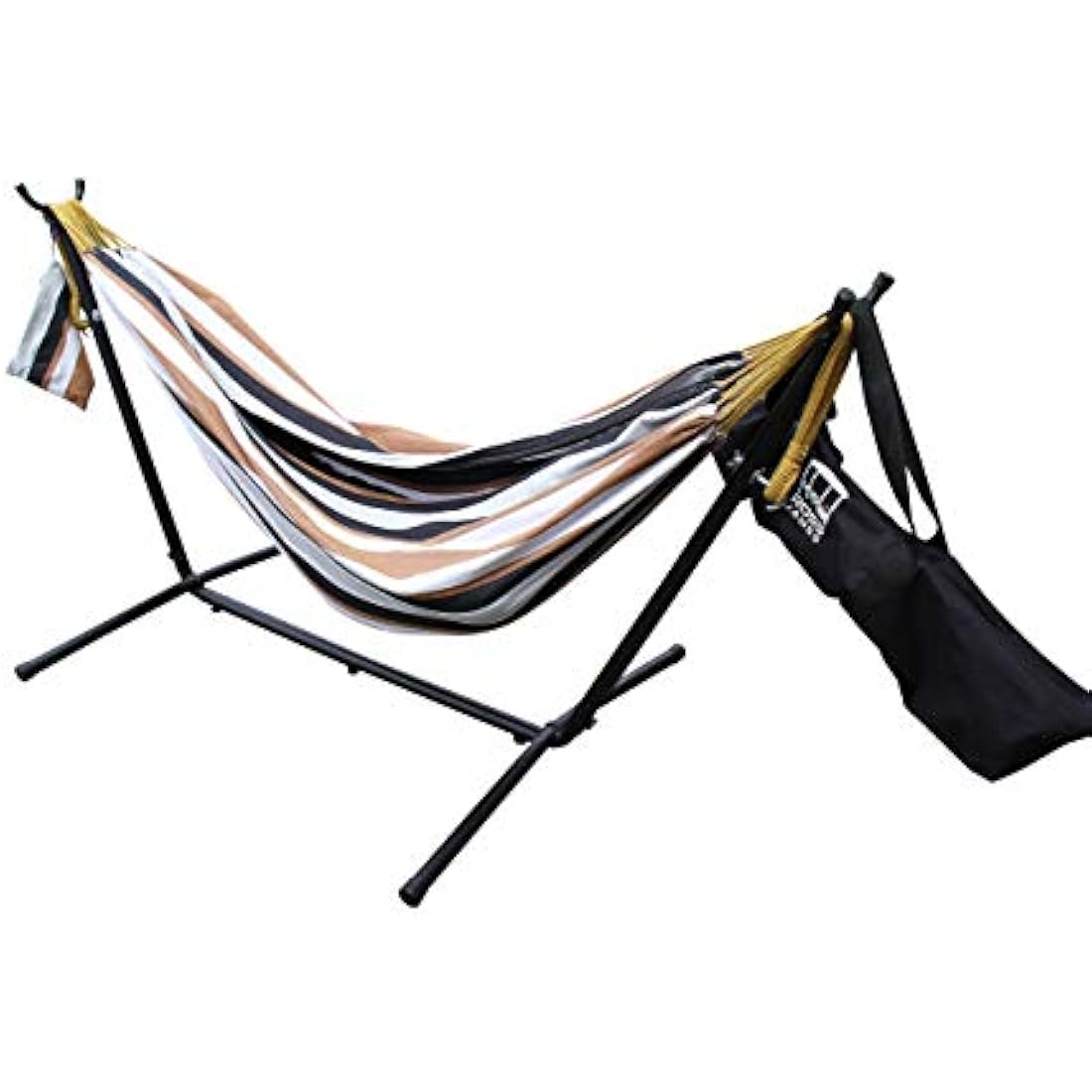 Ross James Double Cotton Hammock with Heavy Duty Metal Stand – Duck Egg