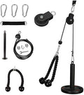 Morwealth LAT Pull Down Cable Pulley System with Tricep Rope Home Gym