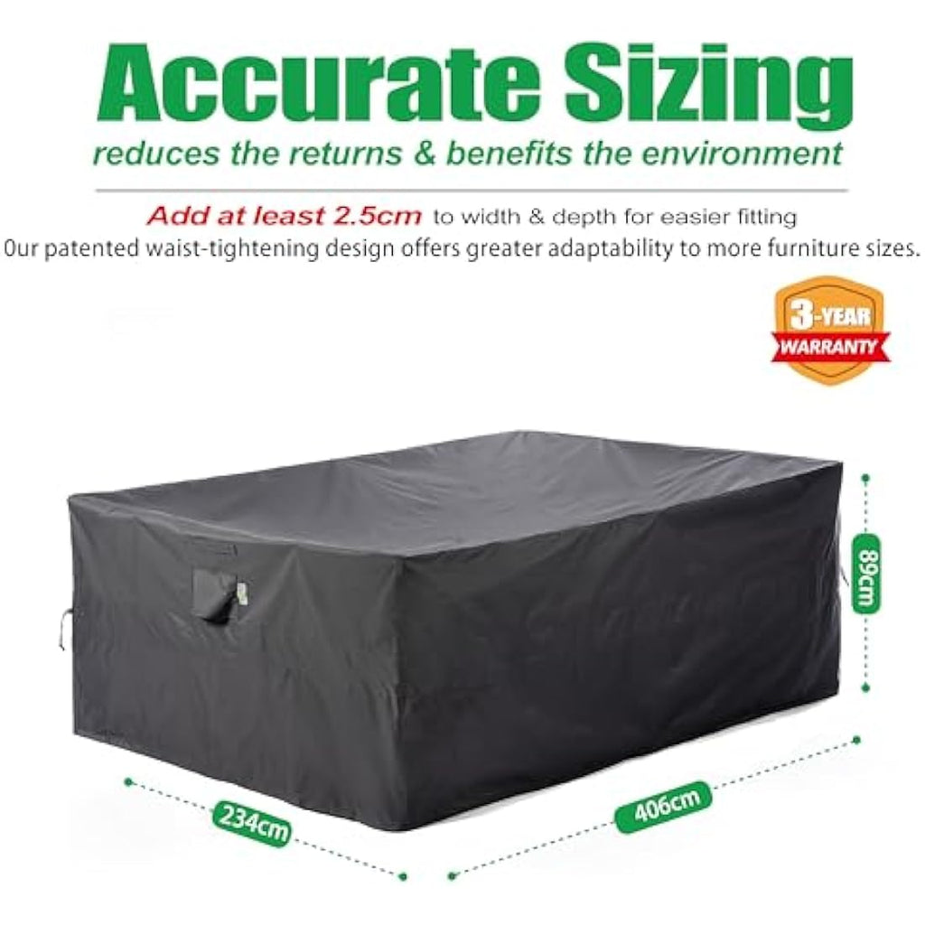 F&J Outdoors Extra Large Garden Furniture Cover | Waterproof Heavy Duty