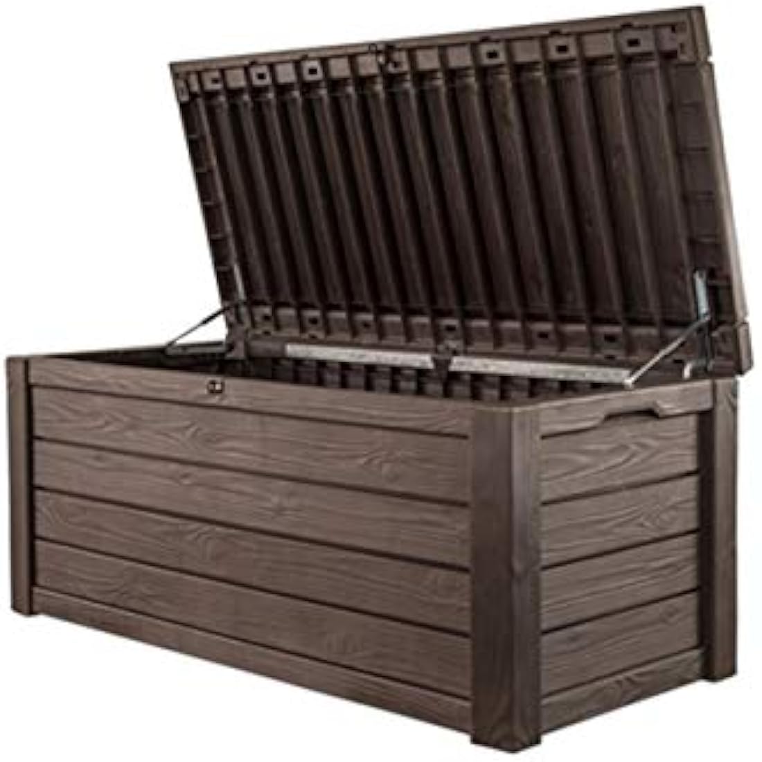 Keter Westwood 570L Outdoor Garden Storage Box | Brown Wood Effect