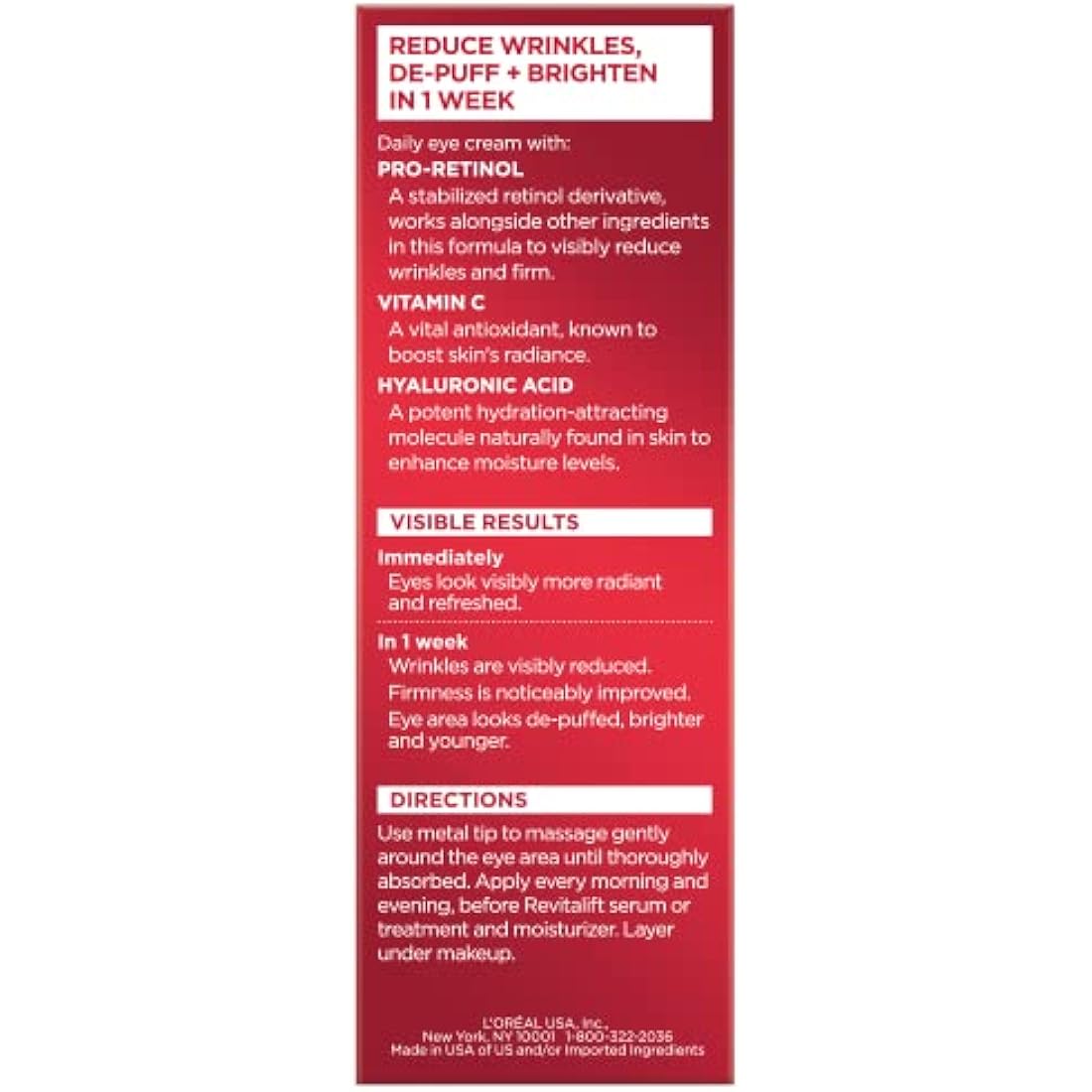 L'Oreal Paris RevitaLift Triple Power Anti-Aging Eye Treatment - 0.5 oz