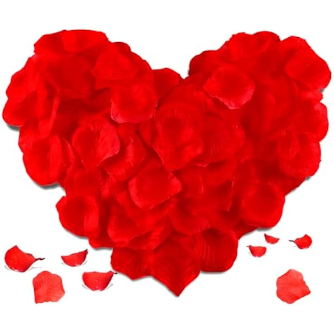 Redamancy 1200pcs Red Artificial Silk Rose Petals for Wedding Decor