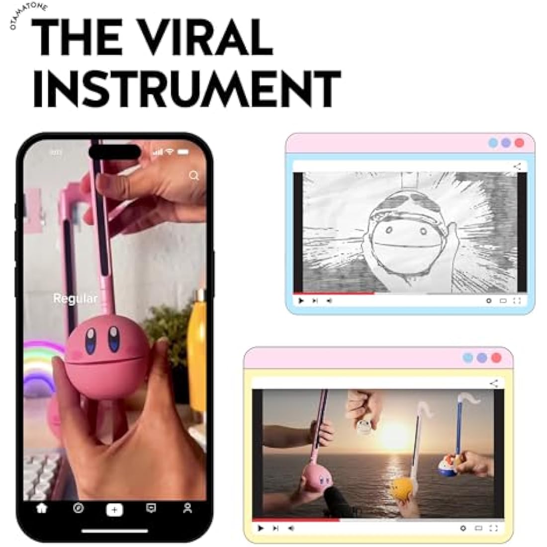 Otamatone Regular Mint – Japanese Electronic Musical Instrument Synthesizer