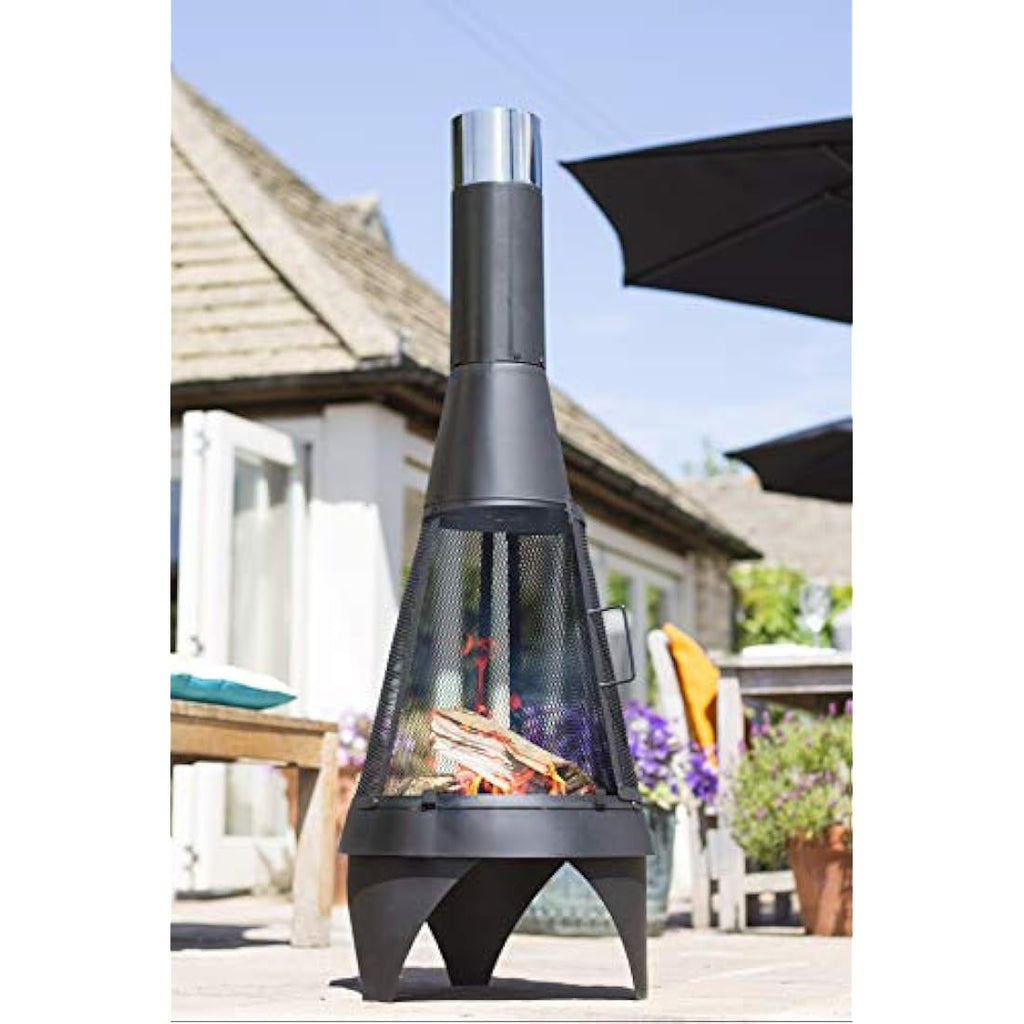 Colorado Mesh Steel Chimenea – 125cm Outdoor Patio Heater