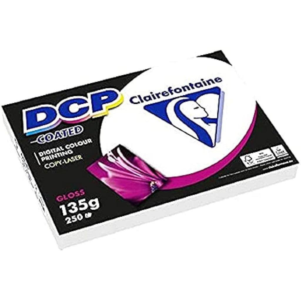 Clairefontaine DCP A4 Gloss Coated Paper - 135g - 250 Sheets