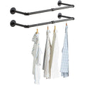 Industrial Pipe Clothes Rail – Set of 2 Heavy Duty 94cm