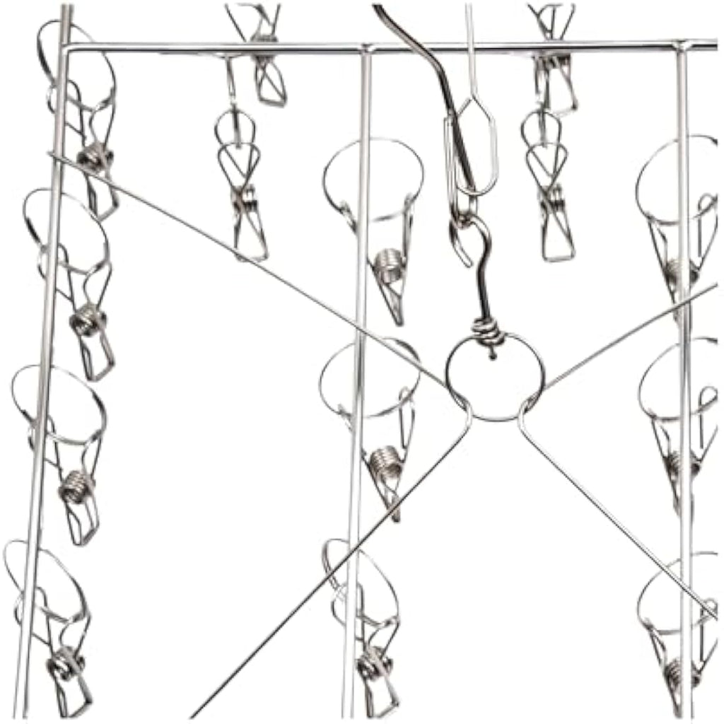 Jolof Store Stainless Steel Sock Hanger – 36 Peg Heavy Duty Drying Rack