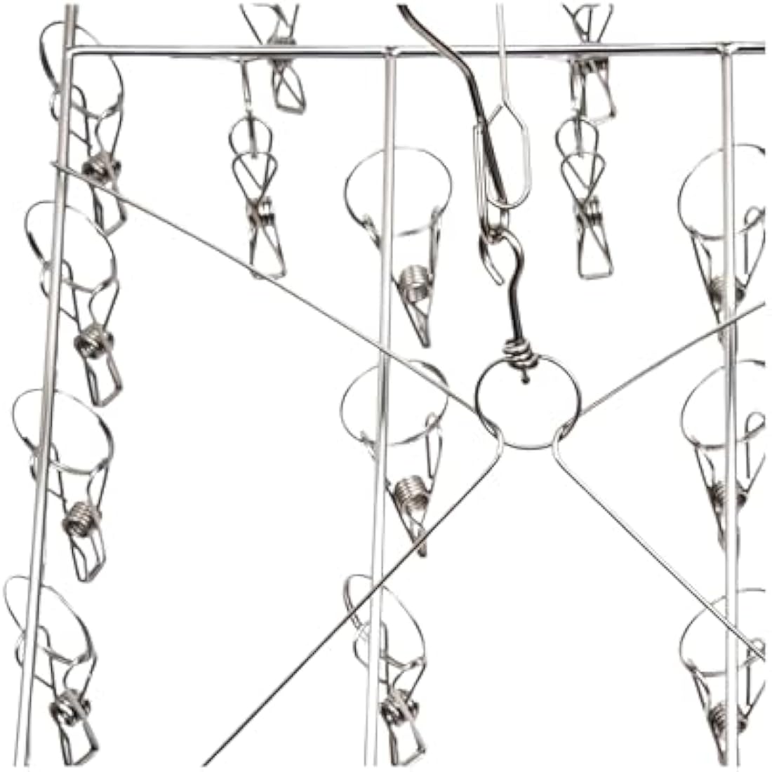 Jolof Store Stainless Steel Sock Hanger – 36 Peg Heavy Duty Drying Rack