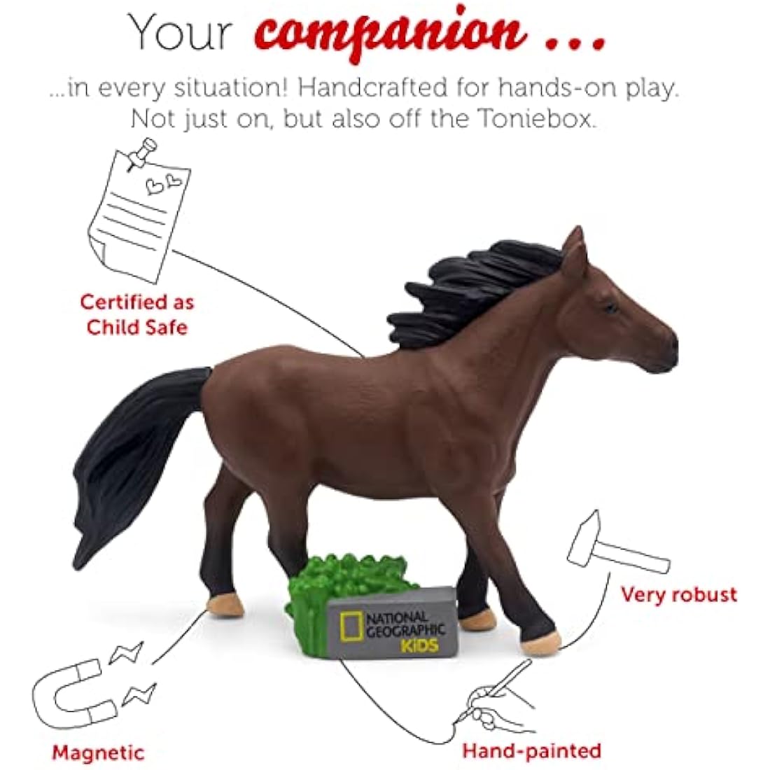 Tonies National Geographic Horse Audio Character - Kids Audiobook