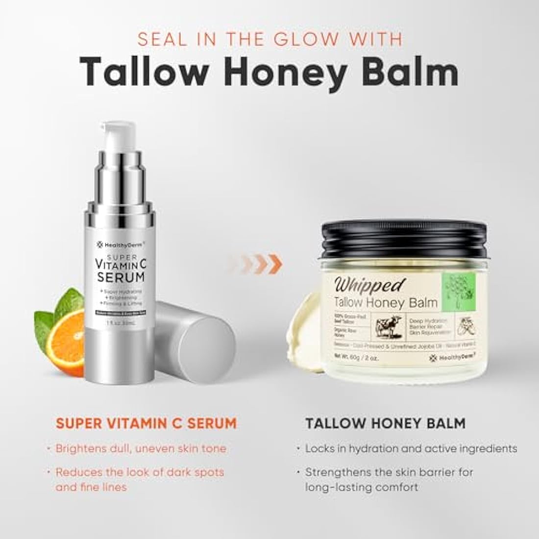 Jolof Store Anti-Aging Face Serum with Vitamin C & Peptides for Mature Skin