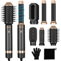 UKLISS 6-in-1 Air Styler | 1000W Ionic Hair Dryer Brush & Curler Set