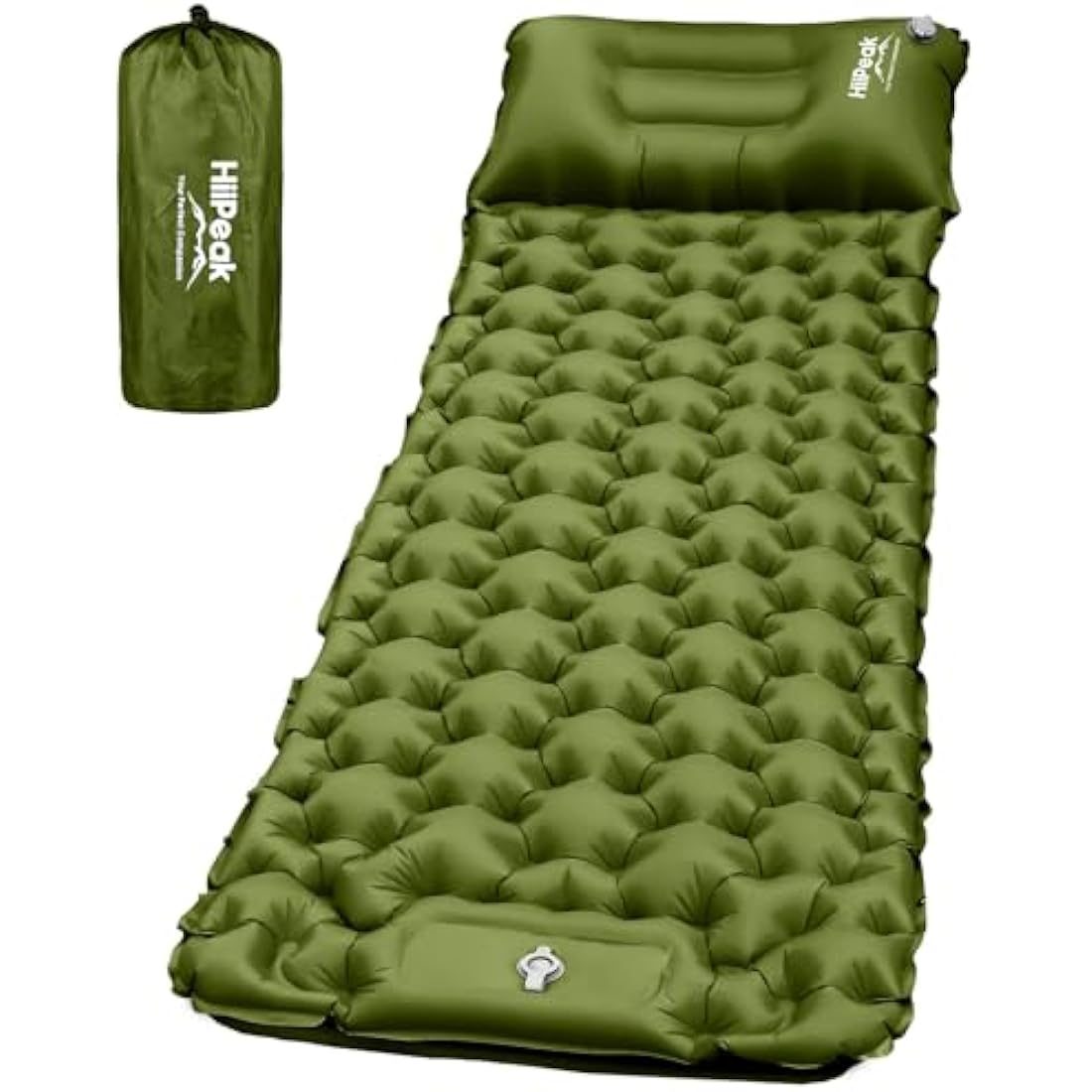 HiiPeak Inflatable Camping Sleeping Pad – Ultralight Mat with Foot Pump