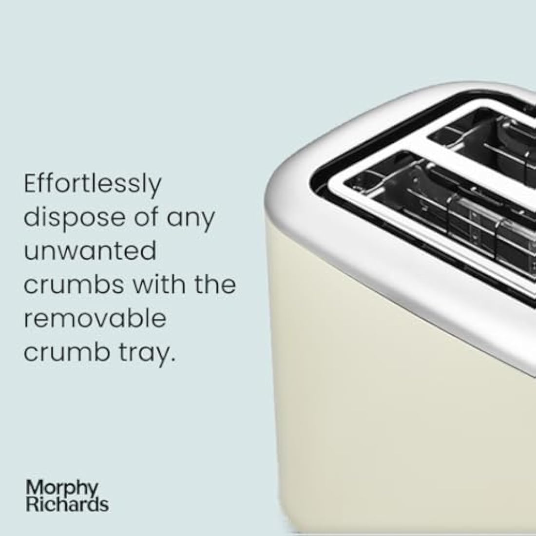 Morphy Richards Equip 2-Slice Toaster | Stainless Steel - Cream