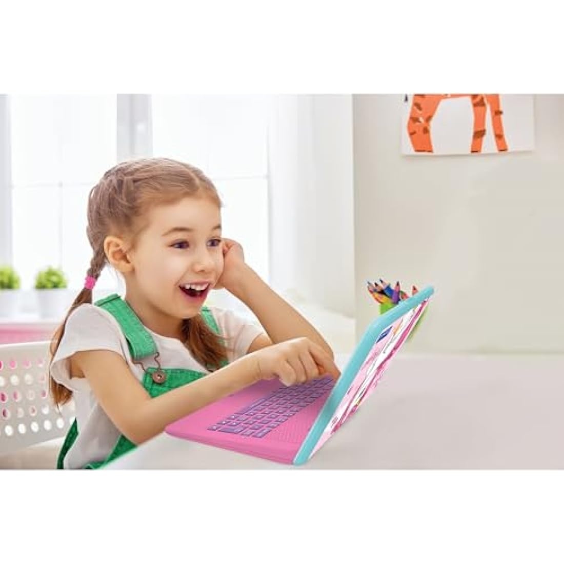 Lexibook Unicorn Bilingual Educational Laptop - 124 Activities for Kids