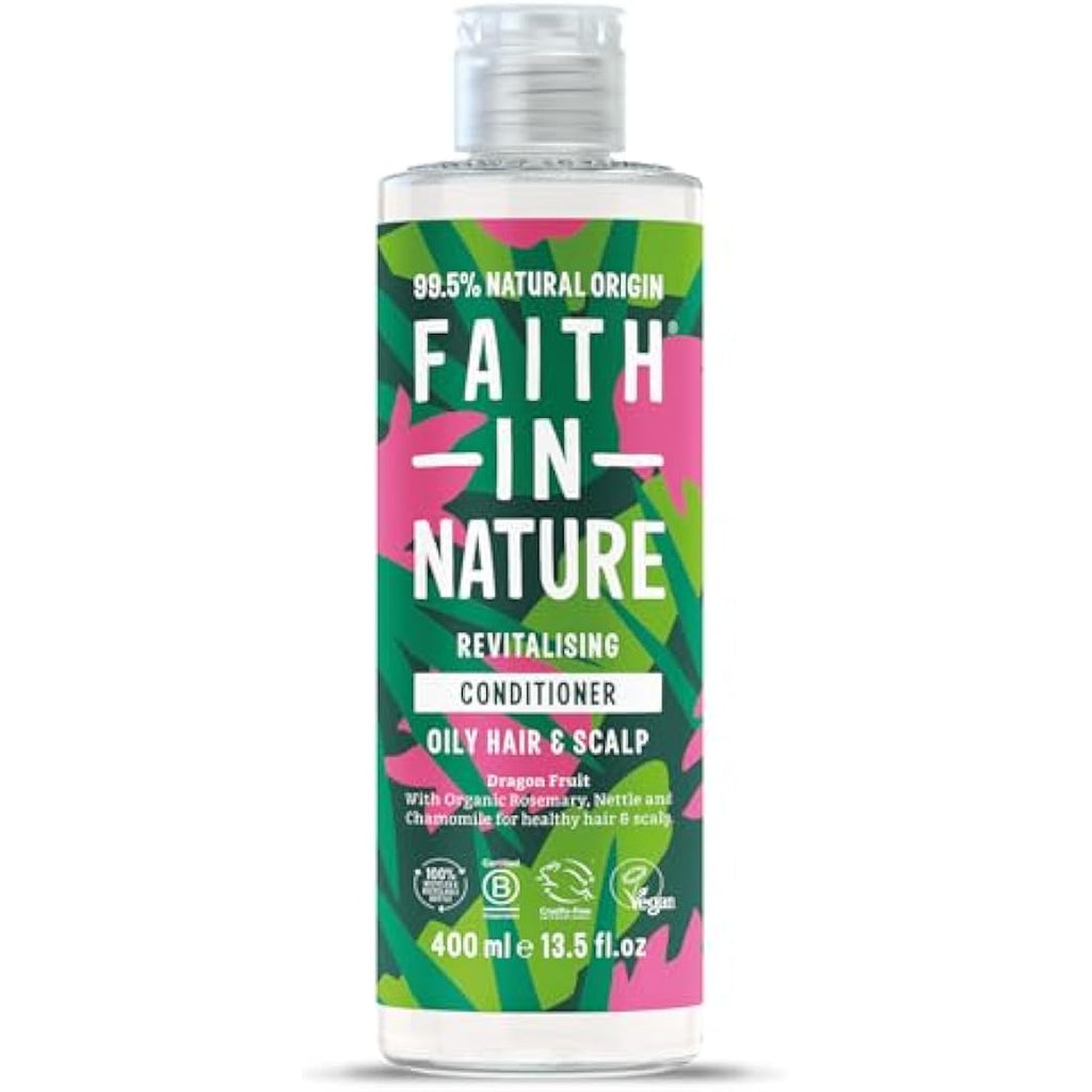 Faith In Nature Dragon Fruit Conditioner – Revitalising for Oily Hair, 400ml