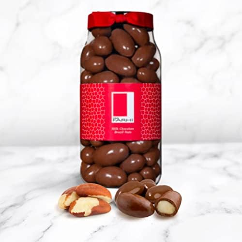 Rita Farhi Milk Chocolate Covered Brazil Nuts – Luxury Gift Jar, 740g