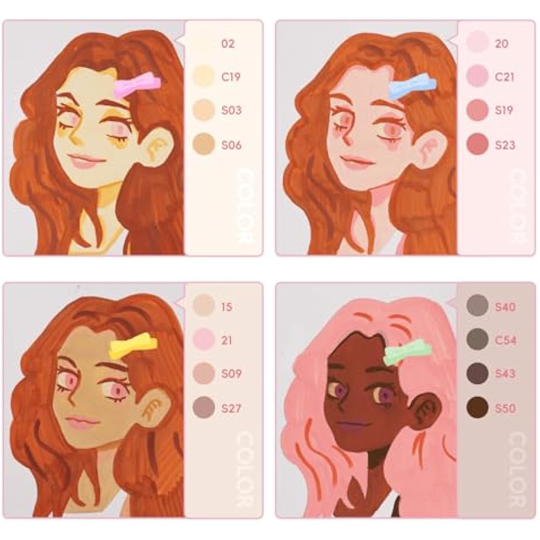 Arrtx 30 Skin Tone Acrylic Paint Pens | Brush Tip Markers for Portraits
