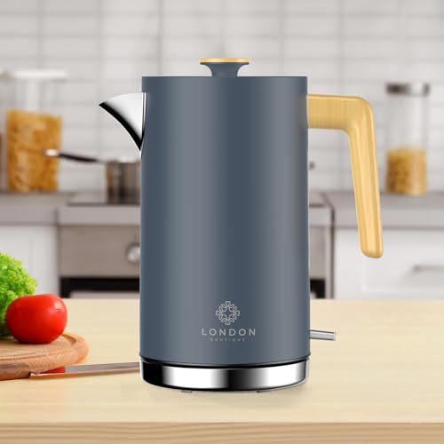 London Boutique Electric Kettle – 3KW Rapid Boil Stainless Steel