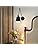 MantoLite Industrial Swing Arm Wall Sconce – Vintage Black Metal Light