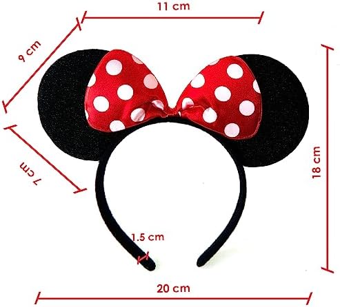 Minnie Mouse Ears Headband –  Polka Dot Fancy Dress Bow