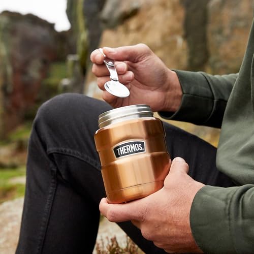 Thermos Stainless King Food Flask | 470ml Vacuum Insulated Copper