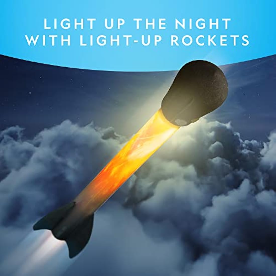 National Geographic LED Air Rocket Launcher – STEM Foam Toy for Kids