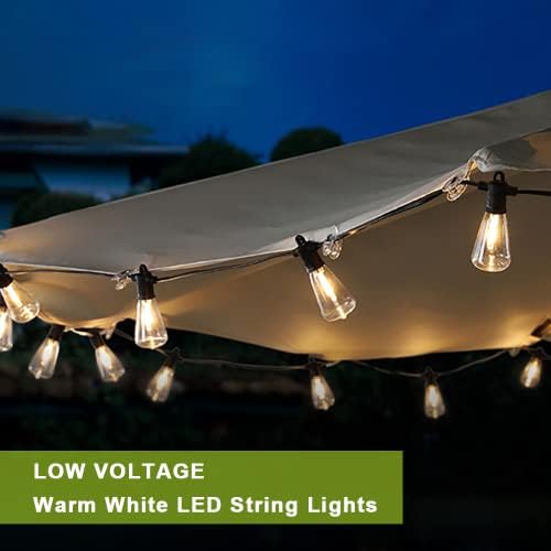 Kawaya 15M LED Garden Festoon Lights – Waterproof Shatterproof Outdoor String