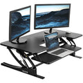 VIVO 107cm Standing Desk Converter | Dual Monitor Riser - Black