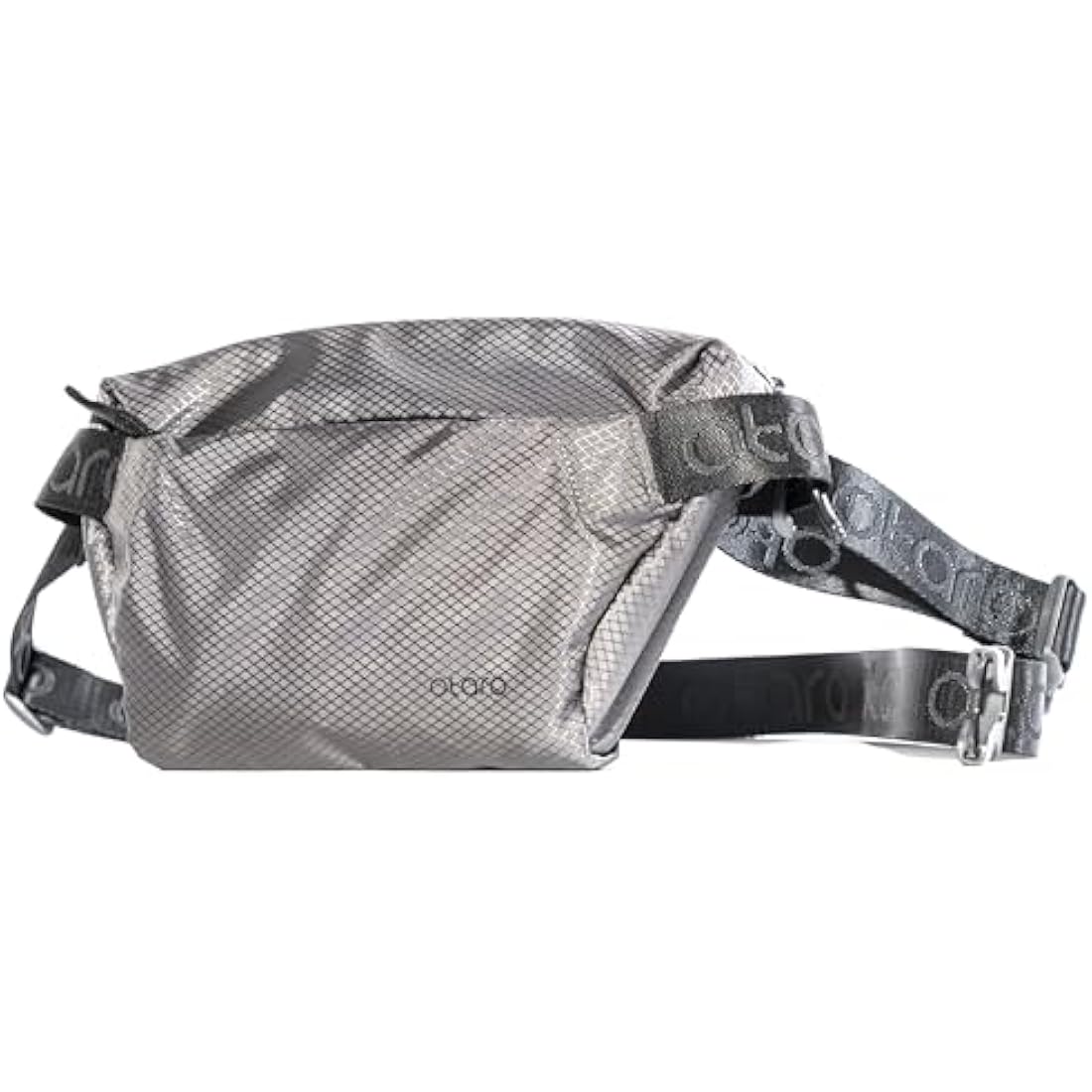 OTARO Waterproof Nylon Bum Bag – Grey Unisex Waist Pack for Hiking