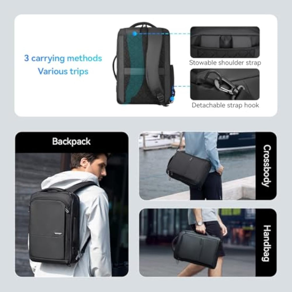 Mark Ryden 3-in-1 Convertible Laptop Backpack | 15.6 Inch USB Bag - Grey