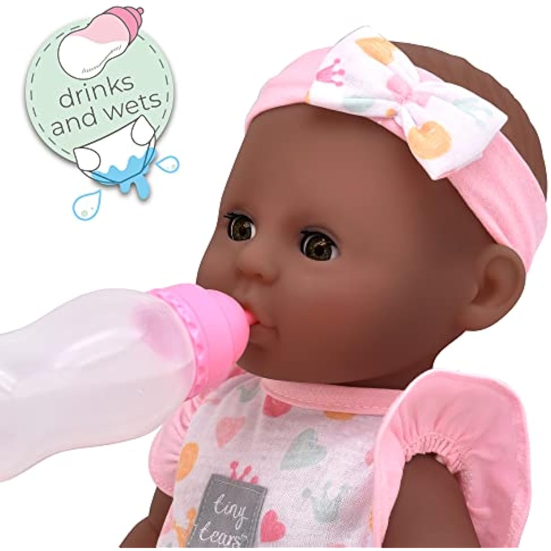Tiny Tears Baby Classic 38cm Crying and Wetting Doll with Accessories