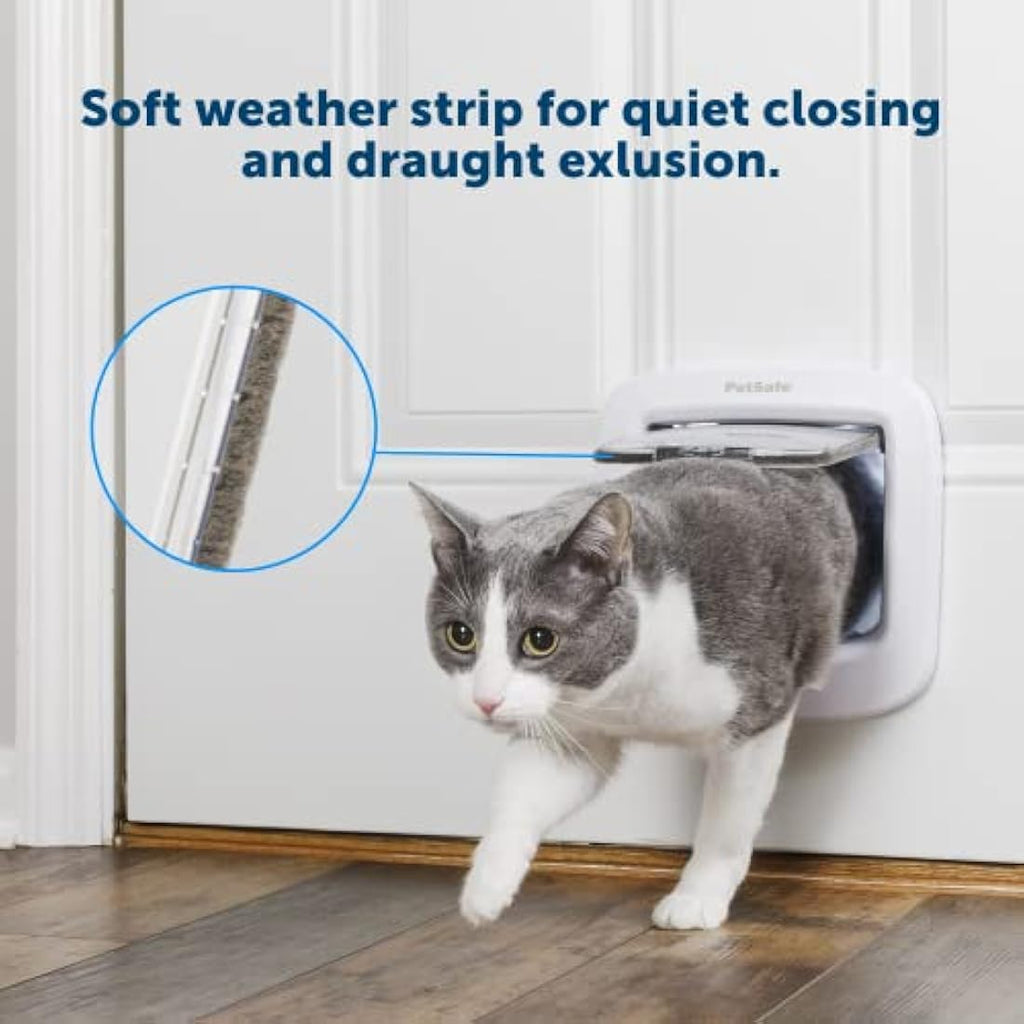PetSafe Manual-Locking Cat Flap | 4-Way Lock Energy Efficient Door