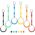 PELLOR Kids Monkey Bars & Gymnastic Rings – Backyard Ninja Training Set
