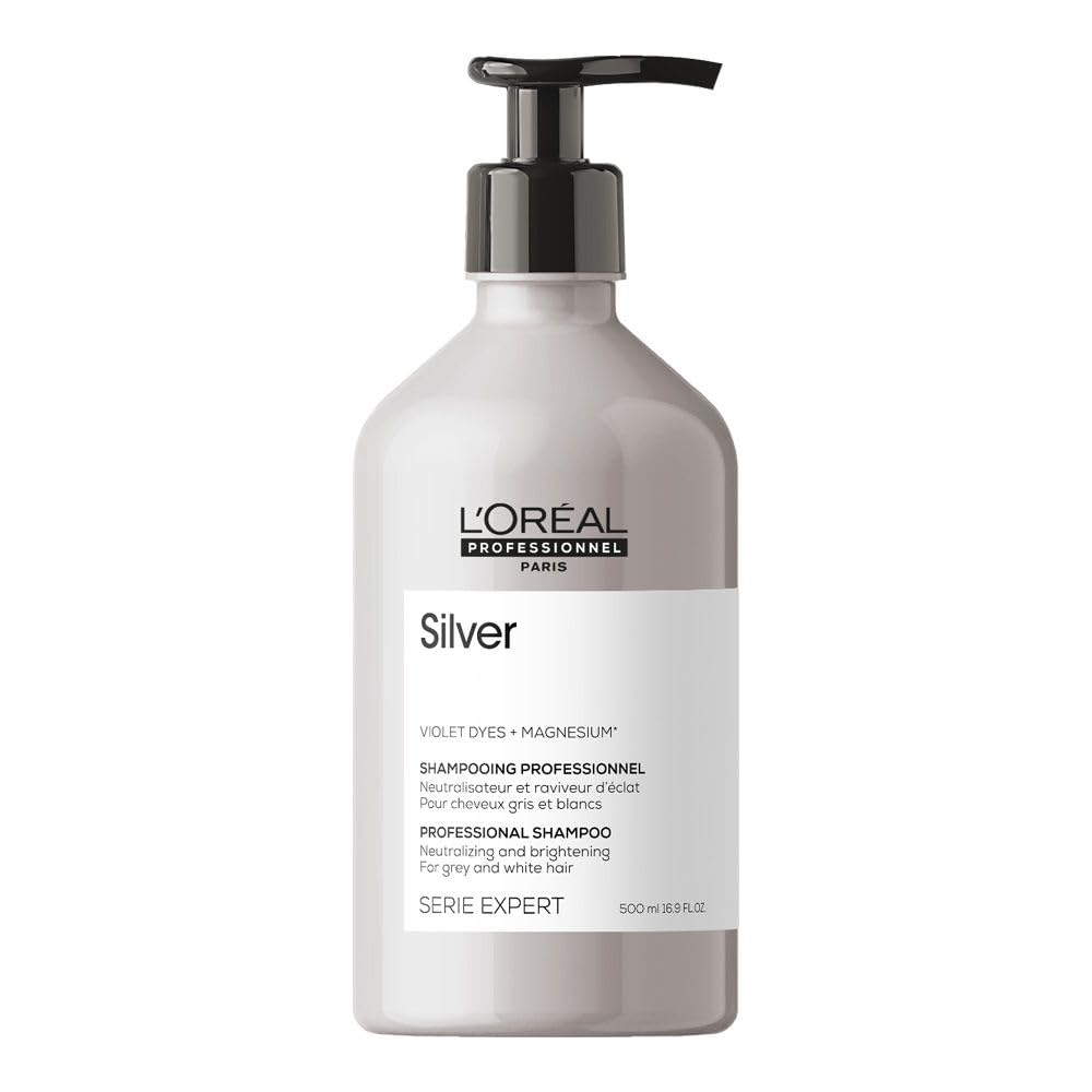 L'Oréal Professionnel Silver Shampoo – Anti-Yellow Purple Pigments, 500ml