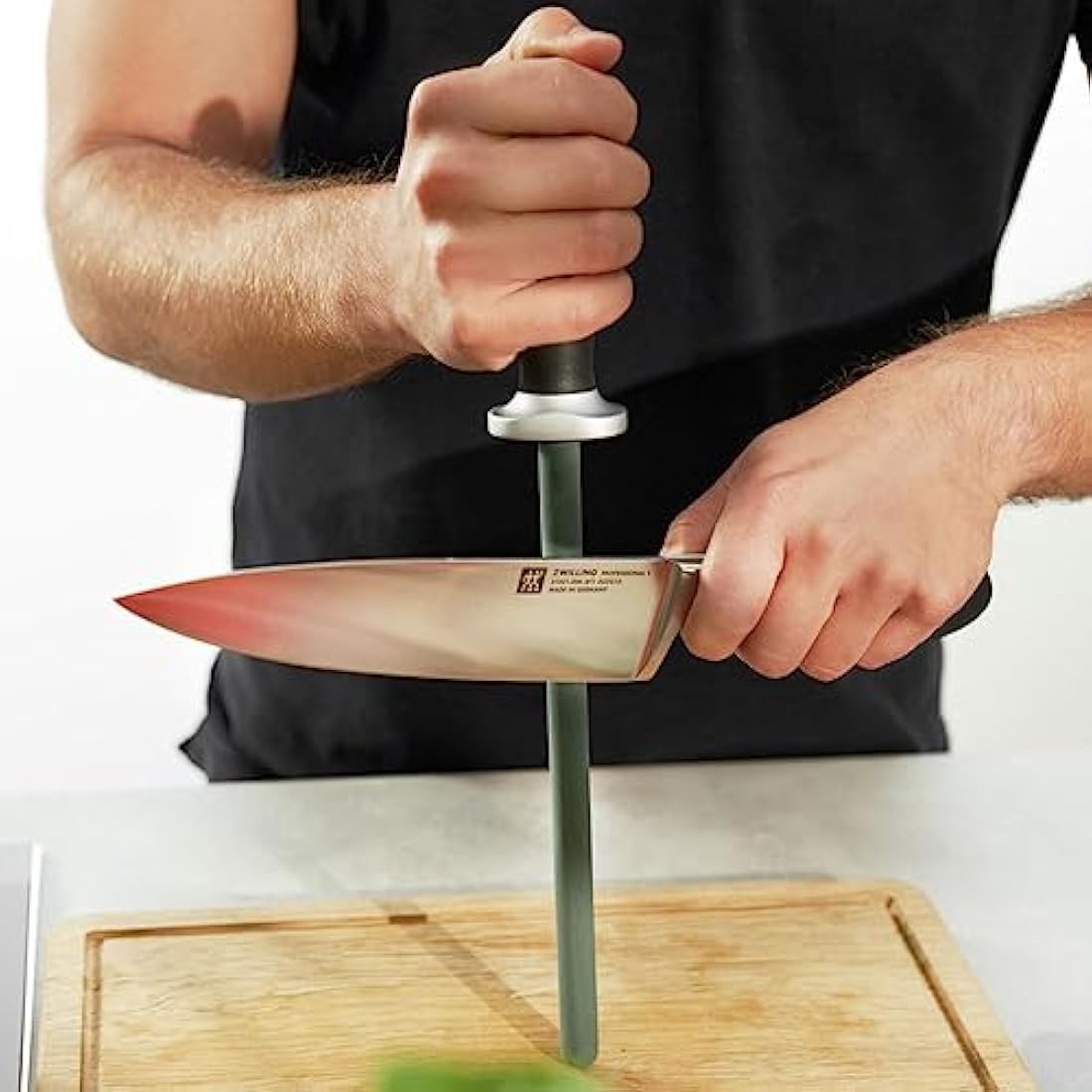 ZWILLING Ceramic Sharpening Steel – 23 cm Knife Sharpener Rod