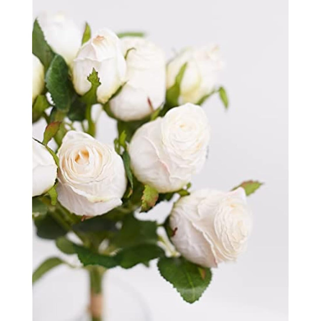 Jolof Store – 12-Piece Artificial Silk Rose Bouquet for Cake Decor
