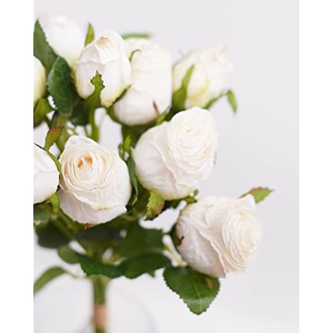 Jolof Store – 12-Piece Artificial Silk Rose Bouquet for Cake Decor