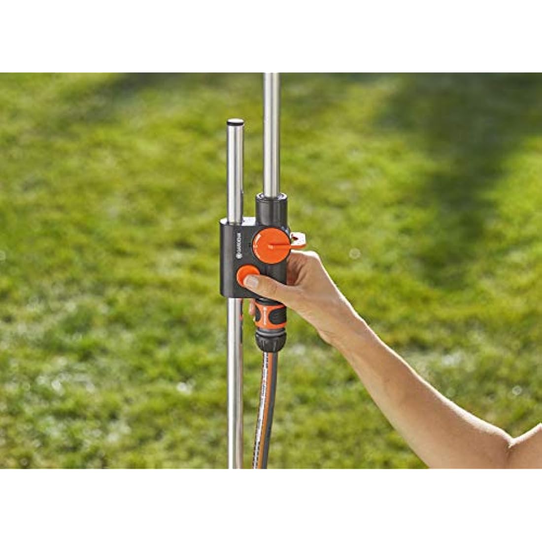 Gardena Solo Garden Shower – Adjustable Height Outdoor Lawn Shower